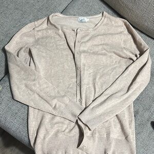 Cielo Light Beige Cardigan Sweater